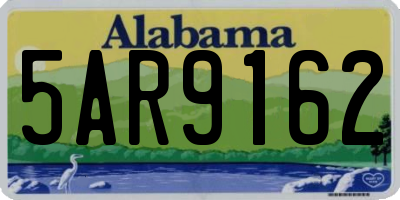 AL license plate 5AR9162