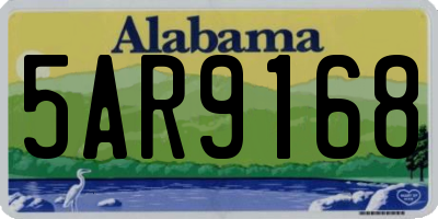 AL license plate 5AR9168