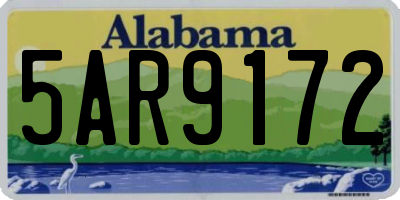 AL license plate 5AR9172