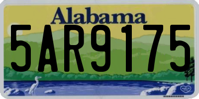 AL license plate 5AR9175