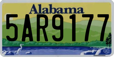 AL license plate 5AR9177
