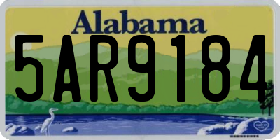 AL license plate 5AR9184