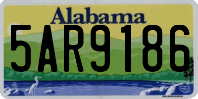 AL license plate 5AR9186