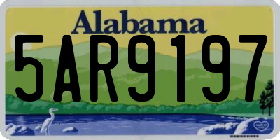 AL license plate 5AR9197