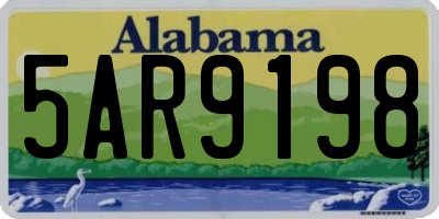 AL license plate 5AR9198