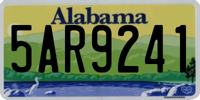 AL license plate 5AR9241