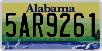 AL license plate 5AR9261