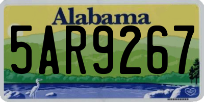 AL license plate 5AR9267