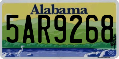 AL license plate 5AR9268