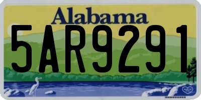 AL license plate 5AR9291