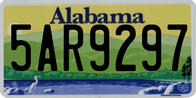 AL license plate 5AR9297
