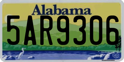 AL license plate 5AR9306