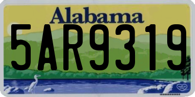 AL license plate 5AR9319