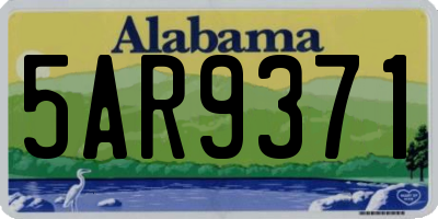 AL license plate 5AR9371