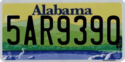 AL license plate 5AR9390