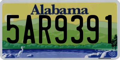AL license plate 5AR9391