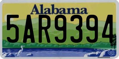 AL license plate 5AR9394
