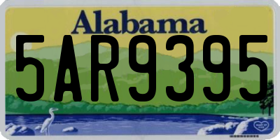 AL license plate 5AR9395