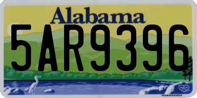AL license plate 5AR9396