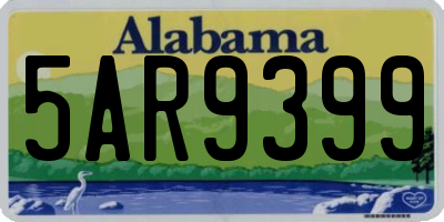 AL license plate 5AR9399