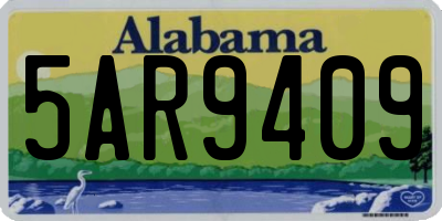 AL license plate 5AR9409