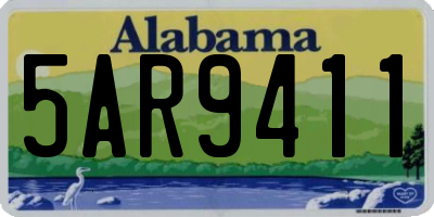 AL license plate 5AR9411
