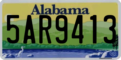 AL license plate 5AR9413