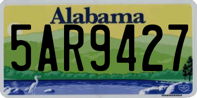 AL license plate 5AR9427