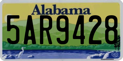 AL license plate 5AR9428