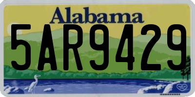AL license plate 5AR9429