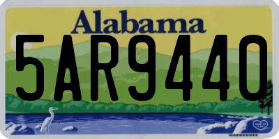 AL license plate 5AR9440