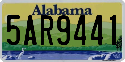 AL license plate 5AR9441