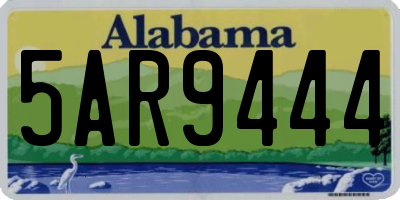 AL license plate 5AR9444