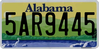 AL license plate 5AR9445