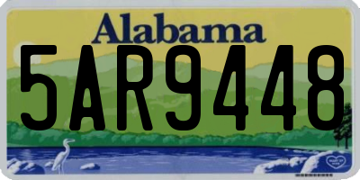 AL license plate 5AR9448
