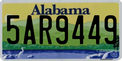 AL license plate 5AR9449