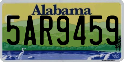 AL license plate 5AR9459