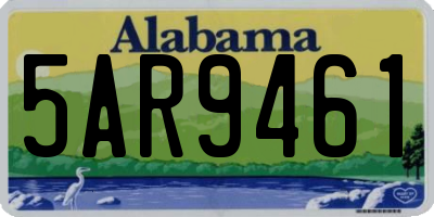 AL license plate 5AR9461