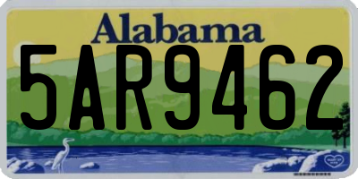 AL license plate 5AR9462
