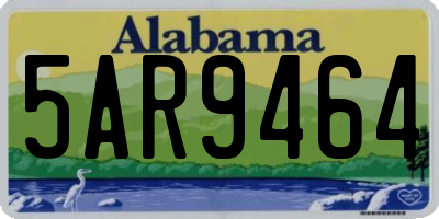 AL license plate 5AR9464