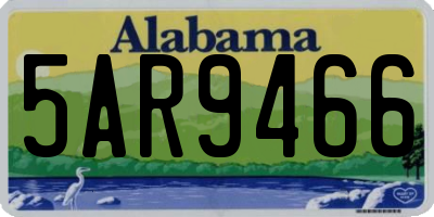 AL license plate 5AR9466