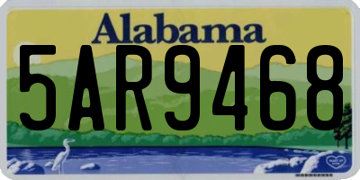 AL license plate 5AR9468