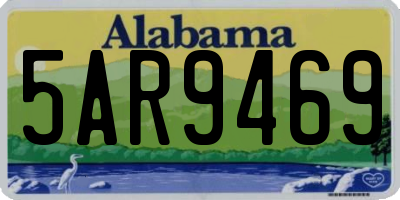 AL license plate 5AR9469