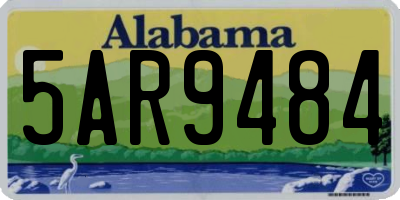 AL license plate 5AR9484