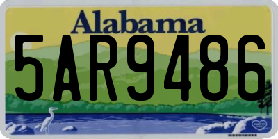 AL license plate 5AR9486