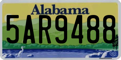 AL license plate 5AR9488