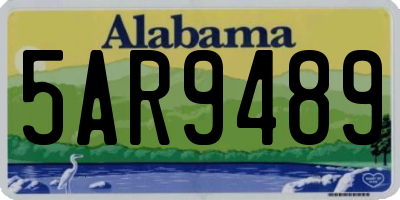 AL license plate 5AR9489