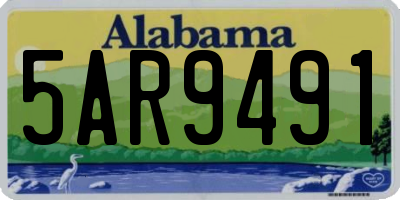 AL license plate 5AR9491