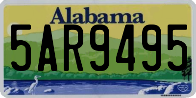 AL license plate 5AR9495
