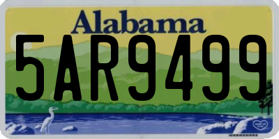 AL license plate 5AR9499